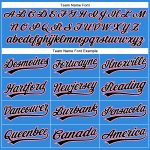Custom Name Number Baseball Jersey - Personalized Electric Blue Pink Black Authentic Team Apparel Personalized Electric Blue