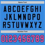 Custom Throwback Football Jersey - Personalized Electric Blue, Pink & Black Light Blue Mesh - Team Name & Number Personalized
