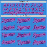 Custom Name and Number Personalized Varsity Letterman Jacket - Electric Blue Pink Purple-Black Full-Snap Bomber Personalized
