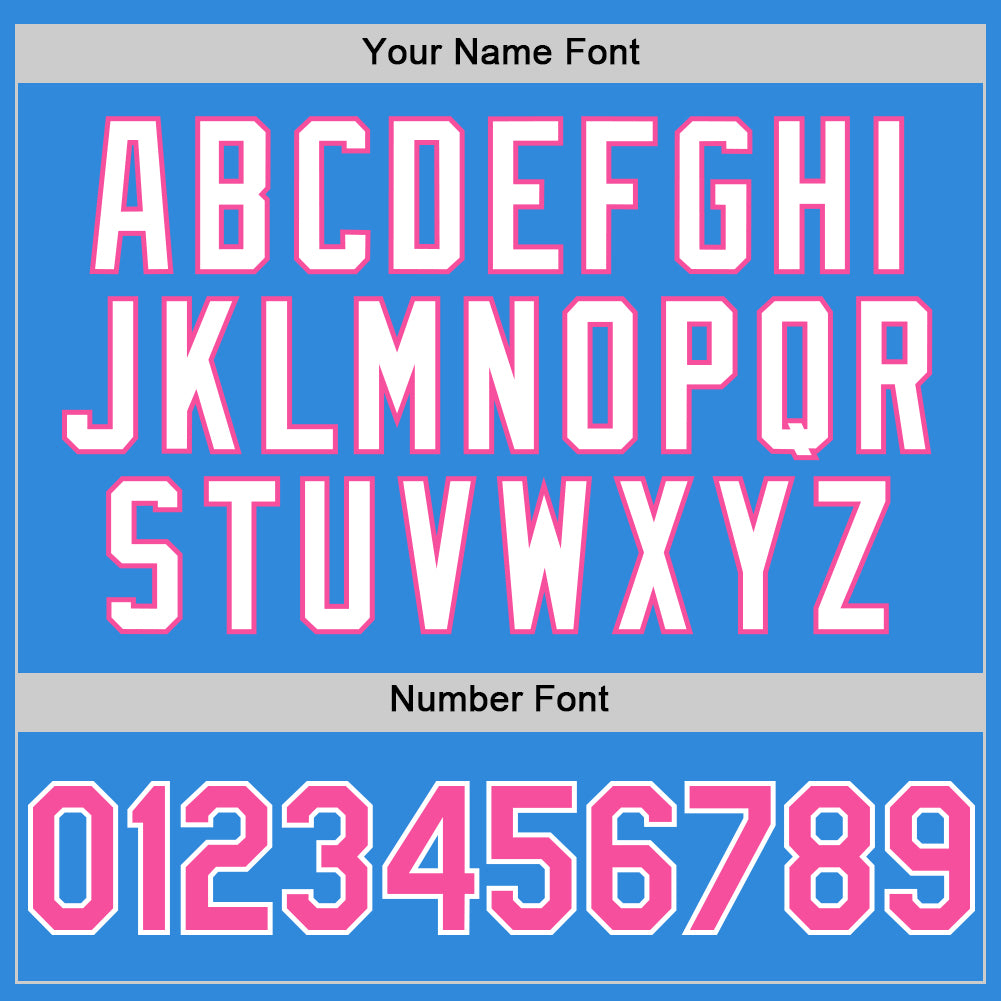 Customized Twinkle Star 3D Gradient Baseball Jersey in Electric Blue Pink-White Personalized Electric Blue Pink-White 3D - Image 5