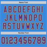 Personalized Electric Blue Purple Gold Football Jersey - Throwback Style Personalized Electric Blue Purple-Gold Mesh Throwback