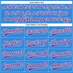 Custom Name and Number Electric Blue Purple White Authentic Baseball Jersey - Personalized Team Apparel Personalized Electric