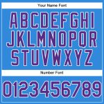 Personalized Electric Blue Purple White Baseball Jersey for Men and Women Personalized Electric Blue Purple-White Baseball