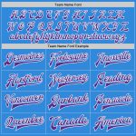 Electric Blue Purple White Personalized Varsity Letterman Bomber Full-Snap Jacket Personalized Electric Blue Purple-White