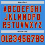 Custom Name Number Electric Blue Red Gold Mesh Throwback Football Jersey - Personalized Team Jersey Personalized Electric