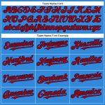 Personalized Electric Blue Red Navy Baseball Jersey for Men - Customizable Sports Apparel Personalized Electric Blue Red-Navy