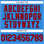 Custom Electric Blue and Red-Navy Baseball Jersey for Men and Women Personalized Electric Blue Red-Navy Baseball Jersey