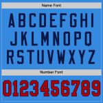 Custom Team Football Jersey - Personalized Electric Blue Red-Navy Mesh with Name and Number Personalized Electric Blue Red-Navy