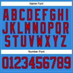 Personalized Electric Blue Red-Royal Hockey Jersey with Lace Neck Design Personalized Electric Blue Red-Royal Hockey Lace