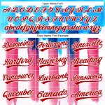 Personalized 3D American Flag Baseball Jersey - Electric Blue Red-White Patriotic Apparel Personalized Electric Blue Red-White