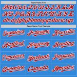 Personalized 3D Gradient Twinkle Star Baseball Jersey in Electric Blue Red-White Personalized Electric Blue Red-White 3D
