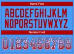 Custom Electric Blue Red-White Drift Football Jersey with Personalized Name and Number - Team Apparel Personalized Electric