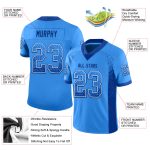 Custom Electric Blue White Drift Football Jersey with Personalized Name and Number - Team Apparel Personalized Electric Blue