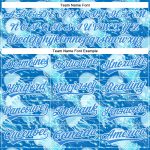 Electric Blue White Personalized 3D Jellyfish Baseball Jersey for Men Personalized Electric Blue White 3D Jellyfish Baseball