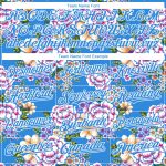 Personalized 3D Big Flower Baseball Jersey in Electric Blue & White - Northeast China Design Personalized Electric Blue White
