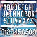 Custom Name and Number Hawaii Palm Trees Performance T-Shirt - 3D Electric Blue White-Black Design Personalized Electric