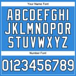 Custom Name Number Baseball Jersey - Personalized Authentic Electric Blue White-Black Team Apparel Personalized Electric