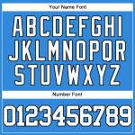 Personalized Electric Blue White and Black Baseball Jersey for Men and Women Personalized Electric Blue White-Black Baseball