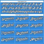 Personalized Electric Blue White and Black Baseball Jersey for Men and Women Personalized Electric Blue White-Black Baseball