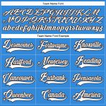 Personalized Electric Blue White Brown Hockey Lace Jersey for Men and Women Personalized Electric Blue White-Brown Hockey