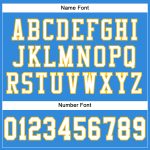 Electric Blue White-Gold Personalized Football Jersey - Custom Mesh Design Personalized Electric Blue White-Gold Mesh Football