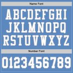 Personalized Custom Football Jersey with Electric Blue White-Gray Mesh Design, Team Name & Number Personalized Electric Blue