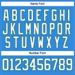 Personalized Electric Blue White Kelly Green Hockey Jersey with Lace Neck Personalized Electric Blue White-Kelly Green Hockey