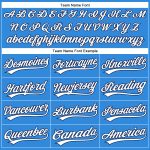 Customizable Electric Blue and White-Navy Authentic Baseball Jersey with Personalized Name and Number Personalized Electric