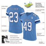 Customizable Electric Blue White-Navy Football Jersey for Men - Personalized Sports Apparel Personalized Electric Blue White-Navy