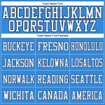 Electric Blue White-Navy Personalized Football Jersey - Custom Mesh Jersey Personalized Electric Blue White-Navy Mesh Football