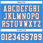 Personalized Electric Blue White Orange Football Jersey - Custom Mesh Team Apparel Personalized Electric Blue White-Orange