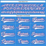 Electric Blue White-Purple Personalized Hockey Jersey with Lace Neck Design Personalized Electric Blue White-Purple Hockey