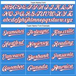 Personalized Electric Blue White Red Baseball Jersey - Authentic Team Apparel Personalized Electric Blue White-Red Authentic