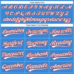 Custom Name Number Baseball Jersey - Personalized Electric Blue White Red Team Personalized Electric Blue White-Red Authentic