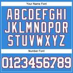 Personalized Electric Blue Red White Baseball Jersey for Men and Women Personalized Electric Blue White-Red Baseball Jersey