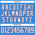 Personalized Electric Blue Red White Hockey Lace Neck Jersey for Men Personalized Electric Blue White-Red Hockey Lace Neck