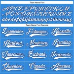 Personalized Electric Blue White-Royal Hockey Jersey with Lace Neck Design Personalized Electric Blue White-Royal Hockey