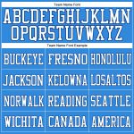 Custom Authentic Football Jersey with Personalized Name and Number - Electric Blue White-Royal Mesh Personalized Electric