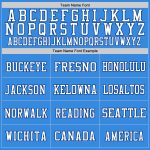 Electric Blue White-Royal Personalized Throwback Football Jersey - Custom Sportswear Personalized Electric Blue White-Royal