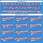 Personalized Electric Blue Royal Red Baseball Jersey for Men and Women Personalized Electric Blue White Royal-Red Baseball