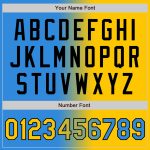 Personalized Electric Blue Yellow Black Gradient Fashion Jersey Baseball Personalized Electric Blue Yellow-Black Gradient