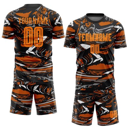 Personalized Texas Orange Soccer Jersey - Bay Orange Sublimation Uniform Personalized Figure Bay Orange-Texas Orange Sublimation