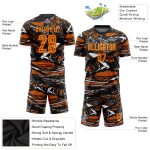 Custom Name and Number Soccer Jersey - Personalized Orange-Texas Sublimation Uniform for Team, Figure Bay Personalized Figure