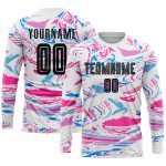 Personalized Black-Pink Sublimation Soccer Jersey - Custom Figure Uniform Personalized Figure Black-Pink Sublimation Soccer