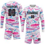 Personalized Black-Pink Sublimation Soccer Jersey - Custom Figure Uniform Personalized Figure Black-Pink Sublimation Soccer