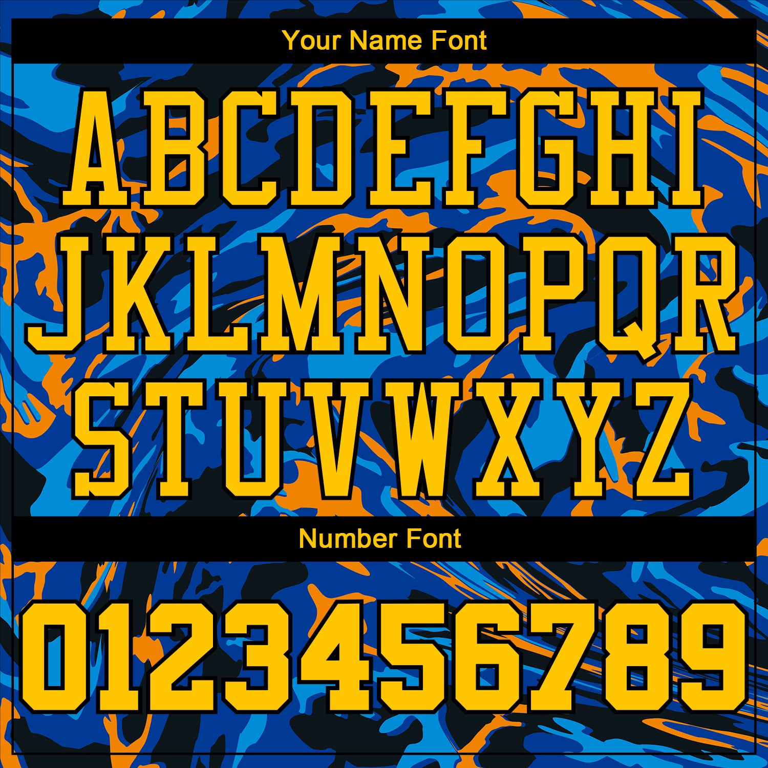 Personalized Gold-Royal Basketball Jersey Suit Sublimation Round Neck Design Personalized Figure Gold-Royal Round Neck Sublimation - Image 4