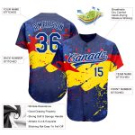 Personalized 3D Baseball Jersey in Royal Gold Color - Custom Design Personalized Figure Royal-Gold 3D Baseball Jersey
