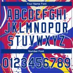 Custom Royal-Red 3D Bomber Varsity Jacket for Men and Women - Full-Snap Letterman Style Personalized Figure Royal-Red 3D