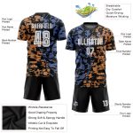Custom Name and Number Soccer Jersey - Personalized White-Black Third Sublimation Uniform for Team Personalized Figure White-Black