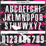 Personalized Soccer Jersey - White Hot Pink Sublimation Uniform for Team Sports Personalized Figure White-Hot Pink Sublimation